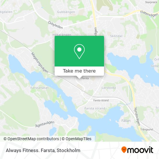 Always Fitness. Farsta map