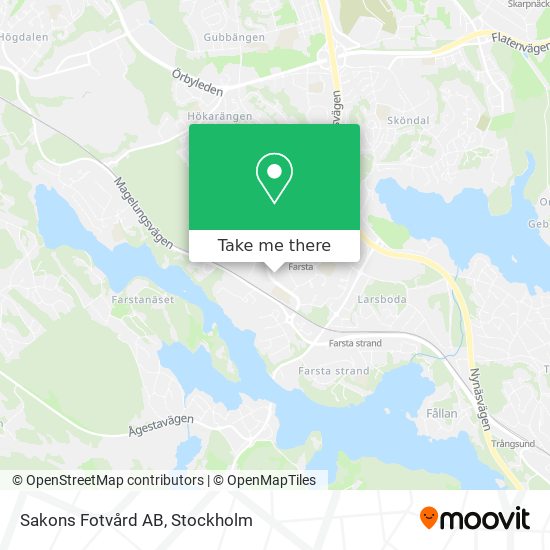 Sakons Fotvård AB map