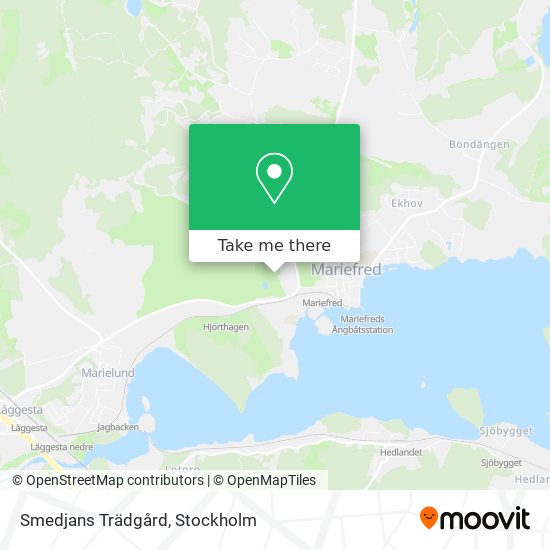 Smedjans Trädgård map