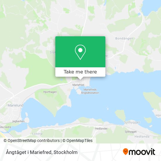 Ångtåget i Mariefred map