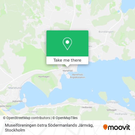 Museiföreningen östra Södermanlands Järnväg map