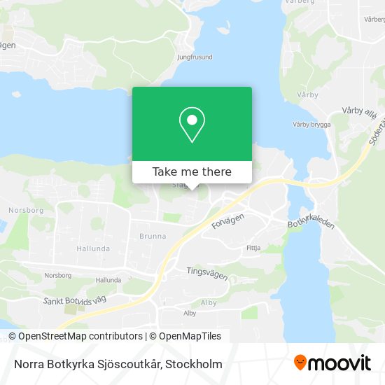 Norra Botkyrka Sjöscoutkår map