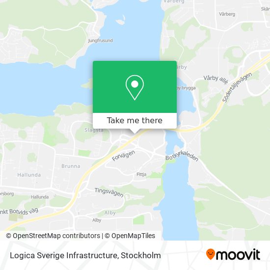 Logica Sverige Infrastructure map