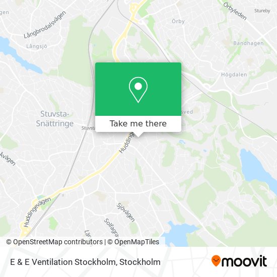 E & E Ventilation Stockholm map