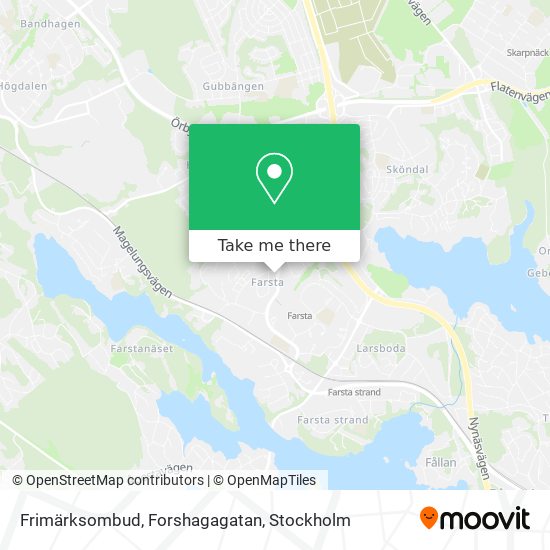 Frimärksombud, Forshagagatan map