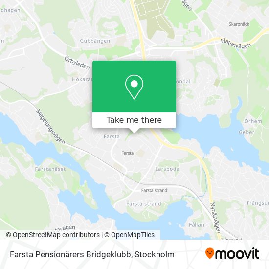 Farsta Pensionärers Bridgeklubb map