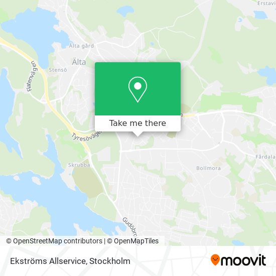 Ekströms Allservice map