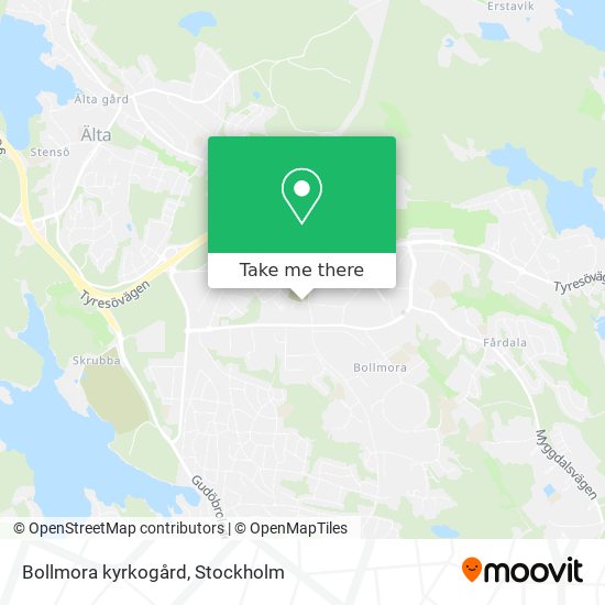 Bollmora kyrkogård map