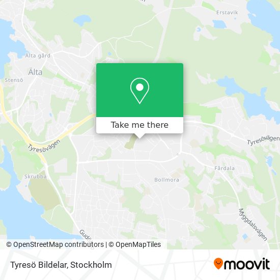 Tyresö Bildelar map