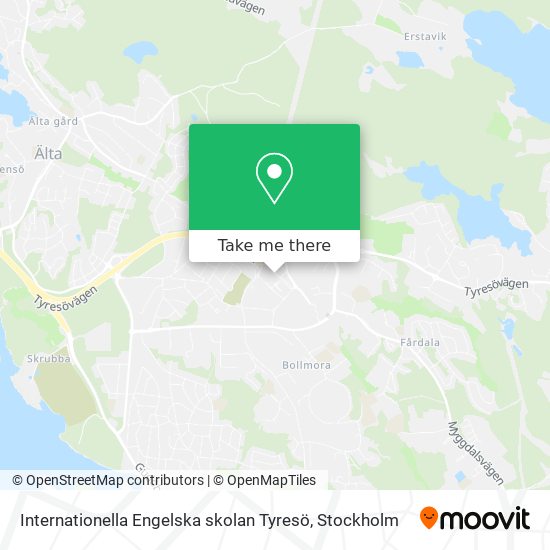 Internationella Engelska skolan Tyresö map