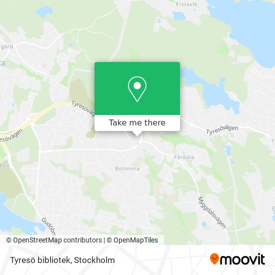 Tyresö bibliotek map