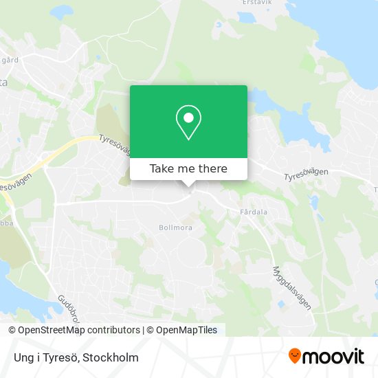 Ung i Tyresö map