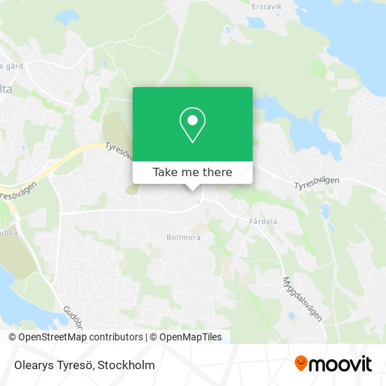 Olearys Tyresö map