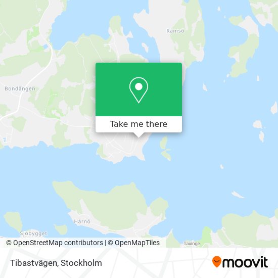 Tibastvägen map