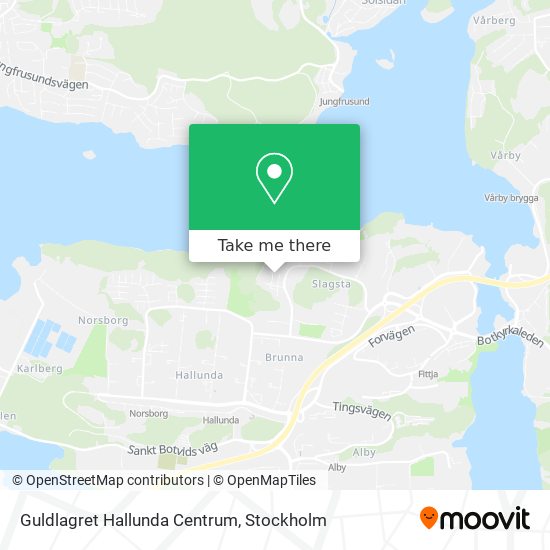 Guldlagret Hallunda Centrum map
