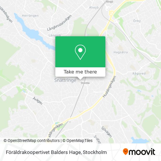 Föräldrakoopertivet Balders Hage map