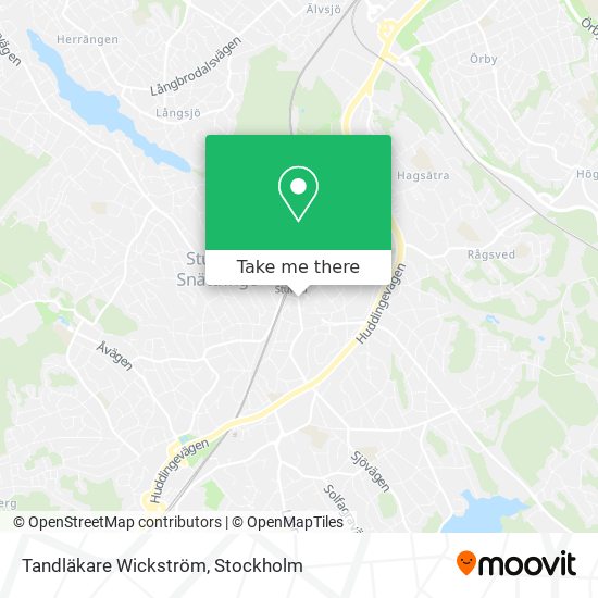 Tandläkare Wickström map