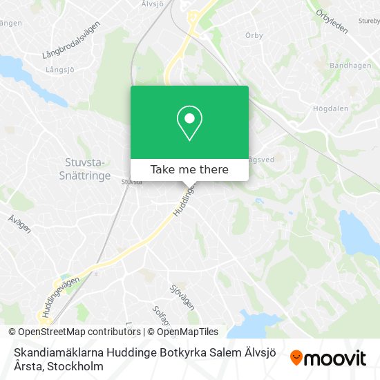 Skandiamäklarna Huddinge Botkyrka Salem Älvsjö Årsta map