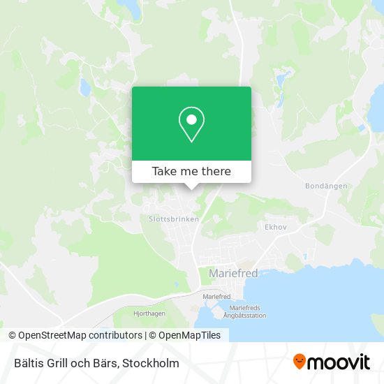 Bältis Grill och Bärs map