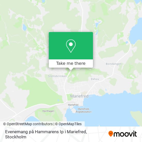 Evenemang på Hammarens Ip i Mariefred map