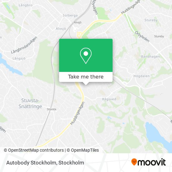 Autobody Stockholm map