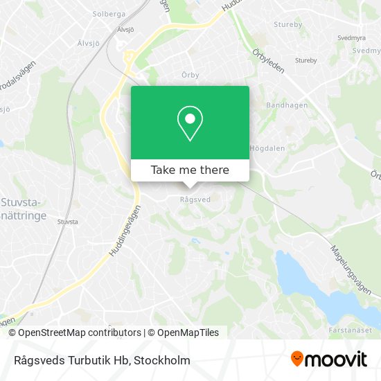 Rågsveds Turbutik Hb map