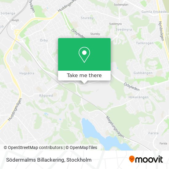 Södermalms Billackering map