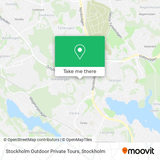 Stockholm Outdoor Private Tours map