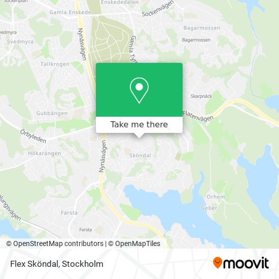 Flex Sköndal map