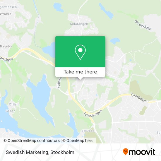 Swedish Marketing map