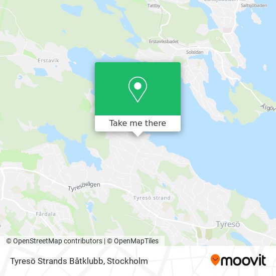 Tyresö Strands Båtklubb map