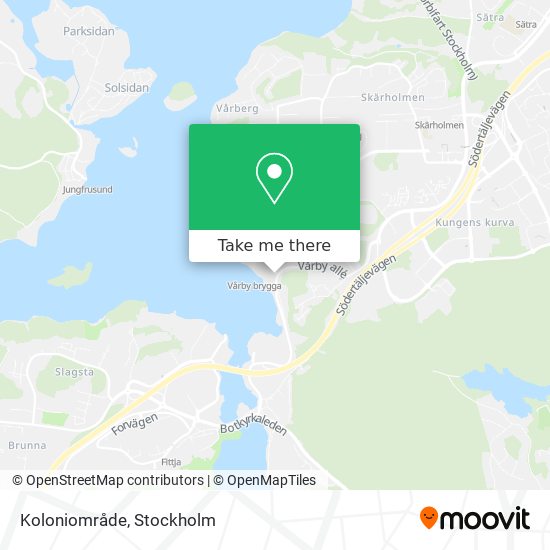 Koloniområde map