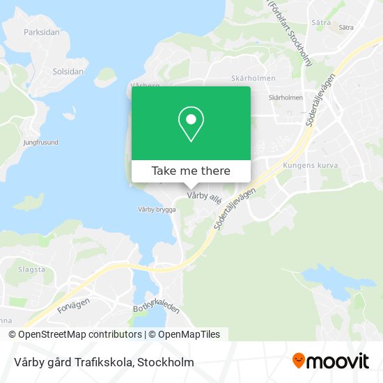 Vårby gård Trafikskola map