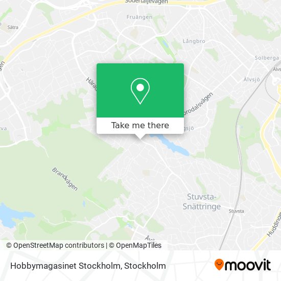 Hobbymagasinet Stockholm map