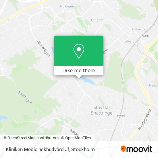 Kliniken Medicinskhudvård Jf map