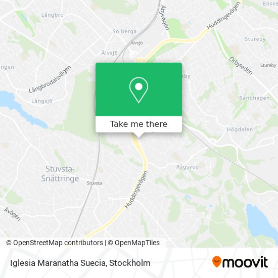 Iglesia Maranatha Suecia map