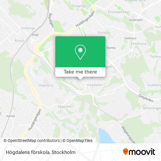 Högdalens förskola map