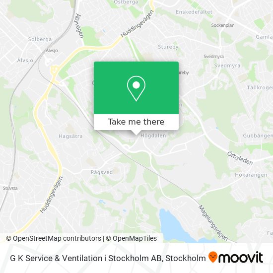 G K Service & Ventilation i Stockholm AB map