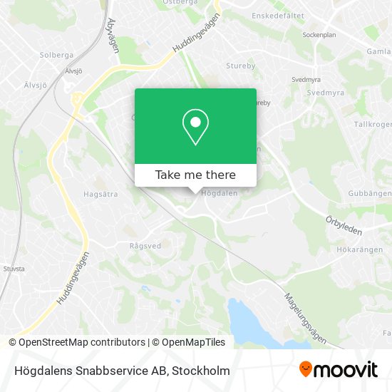 Högdalens Snabbservice AB map