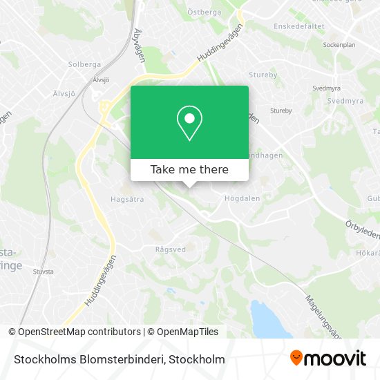 Stockholms Blomsterbinderi map