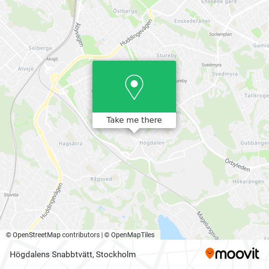 Högdalens Snabbtvätt map