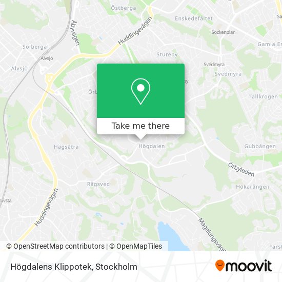 Högdalens Klippotek map