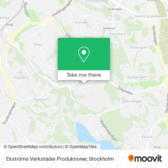 Ekströms Verkstäder Produktioner map