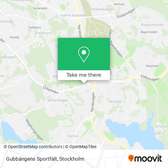 Gubbängens Sportfält map