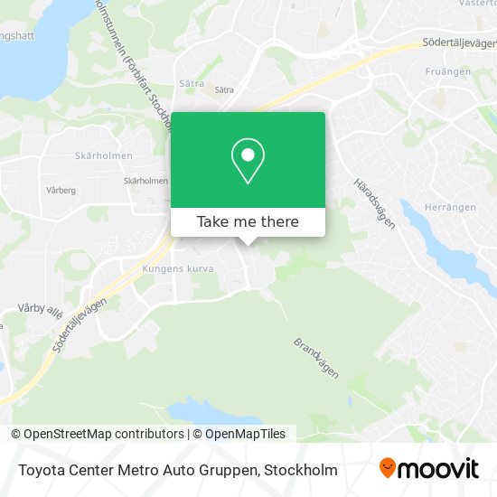 Toyota Center Metro Auto Gruppen map