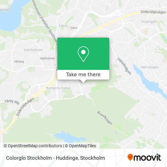 Colorglo Stockholm - Huddinge map