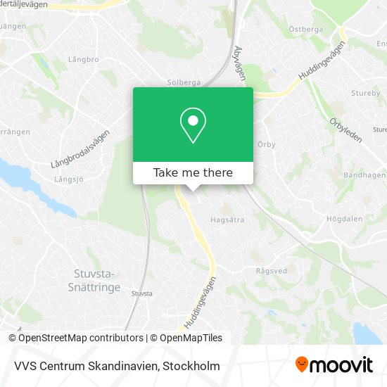 VVS Centrum Skandinavien map