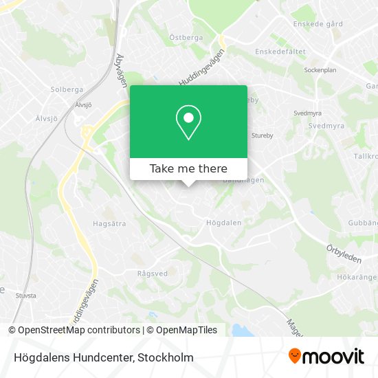 Högdalens Hundcenter map