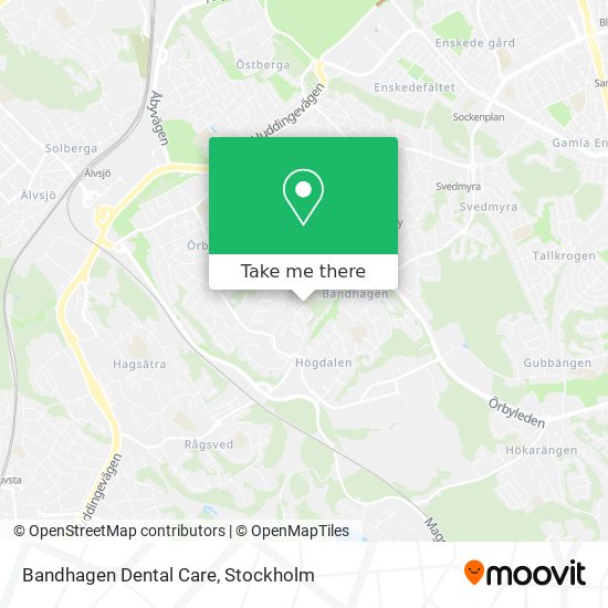 Bandhagen Dental Care map