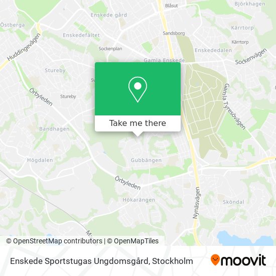 Enskede Sportstugas Ungdomsgård map